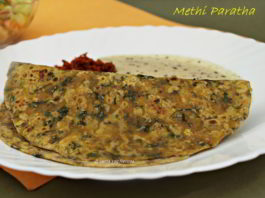 Methi Paratha or Parota