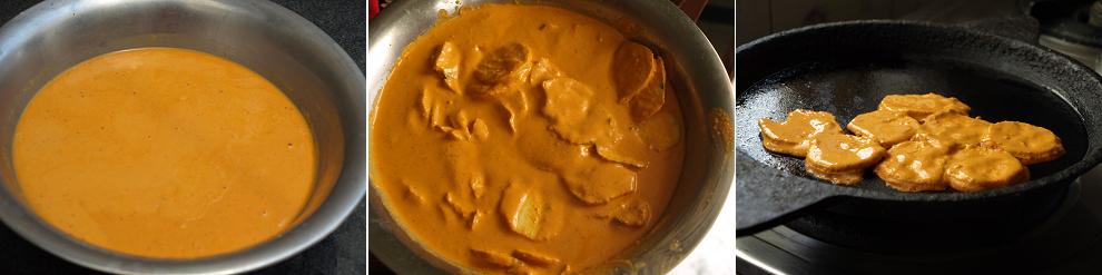 Sweet Potato Khara Dosa or Chatti Preparation