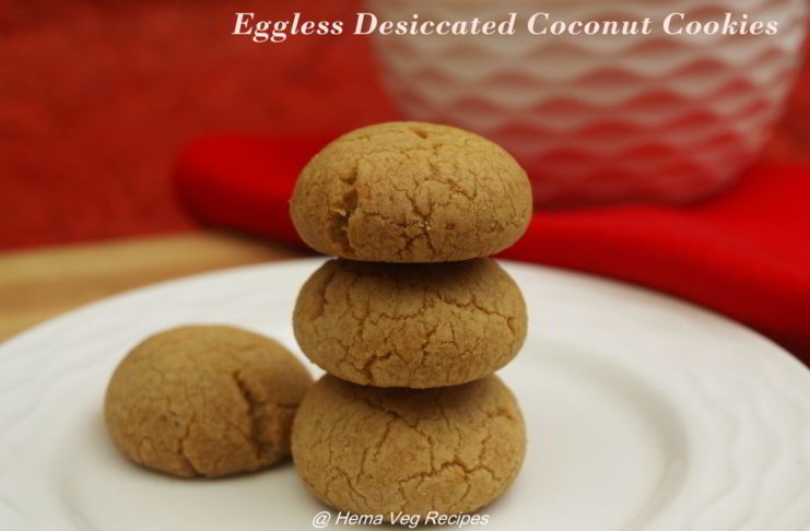 Eggless Dessicated Coconut Cookies